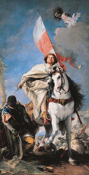 Giovanni Battista Tiepolo St Jacobus defeats the Moors.